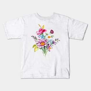 Colorful bunch of flowers Kids T-Shirt